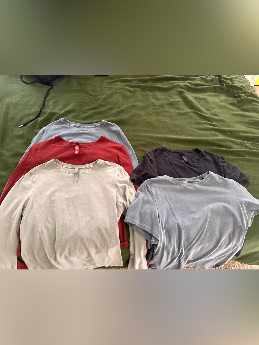 SKIMS Cotton Jersey Top Bundle – 5 Pieces – Size Large